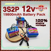 2026 New Portable 3S2P 12V 19800mah Rechargeable Li-Ion Battery, For LED Portable Rechargeable Li-ion Battery for fishing lights