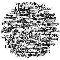 56PCS Black White Inspirational Quotes Transparent Stickers Encouragement Words Text Decals for Kids Notebook Luggage Computer