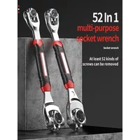 AliExpress NONE 1PCS Versatile 52-in-1 Rotating Socket Wrench Tool - The Essential Multifunctional Spanner Tool for Car and Bicycle Rep