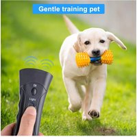 Ultrasonic LED Anti Barking Pet Dog Repeller Stop Bark Training Device Without Battery