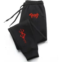 2025 Men Sweatpants Japanese Anime Berserk Print Fleece Joggers for Women Trousers Fitness Workout Running Pants Unisex S-3XL