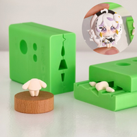 Q Version Clay Doll Face Silicone Mold Mini Body Mold Ultra Light Clay DIY Figure/Anime Character Quick Modeling Tool