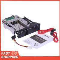 Dual Bay 3.5" 2.5" SATA III Hard Drive HDD & SSD Tray Caddy Internal Mobile Rack Enclosure Docking Station w/ USB 3.0 Hot Swap