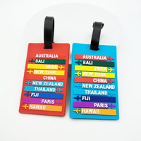 1PCS Luggage Tag Travel Cute Suitcase Luggage Tag Cartoon ID Address Holder Travel Baggage Label Accessories
