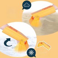 Plastic Beach Digging Shovel Bright Orange Sand Scoop for Snow Removal Gardening Camping and Outdoor Recreational Activities