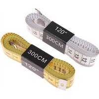 Durable Soft 3 Meter 300 CM Sewing Tailor Tape Body Measuring Measure Ruler Dressmaking PVC Plastic Yellow High Quality