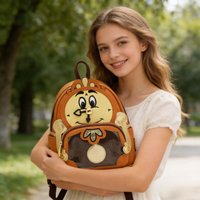 Beauty and The Beast Cogsworth Cartoon Clock Shaped Backpack Fashion Gift Cosplay Mini Backpack