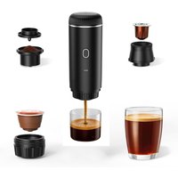 Portable Espresso Machine for TravelTravel Coffee Maker 20-Bar Extraction Compatible with Ground Coffee & NS Capsule