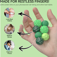 Magnetic Sensory Silicone Ball Hand Touch Ball Soft Massage Training Raised Point Waist and Back Foot Massage Ball 4/8 pieces