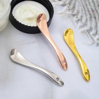 1PC Heart Shape Skincare Spatula Zinc Alloy Eye Cream Spoon 2-in-1 Eye Massage Stick Face Cream Scoop Beauty Tool