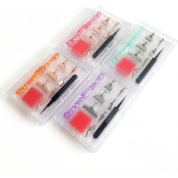 Diamond Painting Accessories Kit with 7 Metal Tips, Pink Drill Pen, Red Wax, Tweezers for 5D DIY Diamond Embroidery Craft Tools