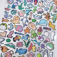 NEKONI Cute Mini Animals Puppy Zoo Cats Laser Stickers Scrapbooking Diy Journal Cute Stationery Sticker School Supplies