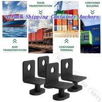 4PCS Black Container Fixed Anchors Twist Lock Shipping Container Anchors Steel