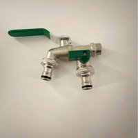 *1Pcs Zinc Alloy Water Faucet 1/2'' 3/4'' Outside & Inside Turn On/Off Lever Handle Watering Supply Taps Ball Valve Garden Tools