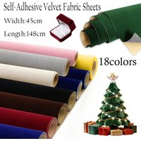 1/2/3 roll Self-Adhesive Velvet Flock Liner 45x148cm, Multi-Color Contact Paper for Jewelry Box Lining, Drawer & Craft Projects