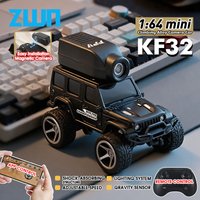 KF32 1:64 RC Mini Samochód Terenowy ze Stopu z Kamerą HD i Światłem LED, Sterowany Radiowo, Zabawka dla Dzieci, Najlepszy Prezent