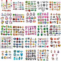 New Set Collection Animal Car Food Shoe Charms for Clogs Sandals Decoration Shoe Accessories Charms for Friends Gifts