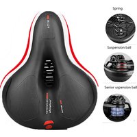 AliExpress NONE Reflective Shock Absorbing Hollow Bike Saddle MTB Bicycle Seat Breathable Rainproof Cycling Road Mountain Cycling Accessory 1209