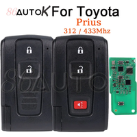 Car Remote Control Key for Toyota Prius 2004 - 2009 Keyless Go Key Fob 4D Chip 312/433MHz Keys FCC MOZB21TG MOZB31EG Car Key