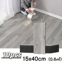 10pcs/set 15x40cm Sself-adhesive floor sticker Wood Grain Floor Wallpaper Wall Sticker Waterproof room wear-resistant sticke