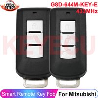 KEYECU G8D-644M-KEY-E 433MHz ID46 PCF7952 Chip For Mitsubishi Lancer Outlander ASX 2008- 2018 2019 Auto Smart Remote Car Key
