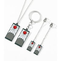 New Anime Merch 'Demon Slayer' Earrings for Women and Men, Long Necklace, Keychain, Accessories, Fashionable Gift for Girlfriend