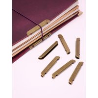 Leather Notebook Metal-Edge Protection Diary Cover Accessories Rubber Band for Protection