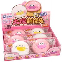 Large Fluid Funny Mantou Squishy Toy Cute Simulation Dim Sum Squeeze TPR Soft Slow Rebound Fidget Toy Gift for Kids Adults