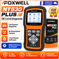 FOXWELL Plus OBD2-Scanner Automotive für BMW Alle Systeme Alle Wartungsarbeiten Bidirektionales Diagnose-Scan-Tool OBD2-Scanner Automotive