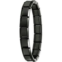 1PC New Solid Color Women Men Jewelry DIY 9MM Width Italian Elastic Charm Bracelet Solid Color Stainless Steel Fashion Bangle