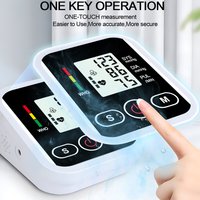 Automatic Arm Blood Pressure Monitor – Digital Tensiometer with Heart Rate, Pulse & SpO₂ Oximeter for Home Health Use