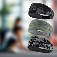 1pc Sports Headband for Running Yoga Basketball Breathable Antiperspirant Sweat Absorbing Hair Band for Men and Women