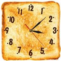 Creative Simulation Toast Bread Wall Clock Funny Food Silent Quartz Hanging Watch Bakery Shop Decor Cute Novelty Gift