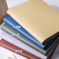 A4/B5 Removable English Notebook, PU Leather Cover, Loose-Leaf Design, For Student Homework & Language Learning