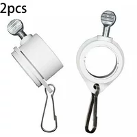 1 Pair Degrees Rotating Flag Mounting Rings Flagpole Grommet Clip Attachment Rotating Flag Pole Kit