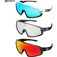 DAREVIE Sunglasses Men UV400 7 Layers Lens HD Vision Men's Cycling Glasses MTB Road None Slip Outdoor Sports Sunglasses Men