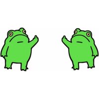 AliExpress NONE 2PCS Green Little Frog Stickers Waterproof Reflective Decals for Car Bicycle E-Motorcycle Fun Accessories