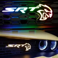RGB LED Front Grille Emblem/Badge - Fits SRT Models -App Controlled for Dodge Challenger for SRT Hellcat Car Light Accessory