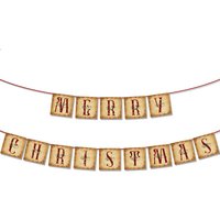 1pcs Christmas Vintage Merry Christmas Banner Sign Decor Happy 2026 New Year Living Room Decoration Xmas banner Adult Favor Gift