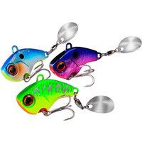 Fishing Lures Wobble Rotating Metal Vib Vibration Bait Winter Fishing 6g 15g 28g Artificial Hard Baits Spinner Spoon Lure Pesca