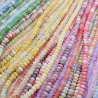 5x8mm 50pcs/bag Mixed Color Glass Bead Wheel Flat Round Loose Beads for Jwelry Making DIY Accessories Handmade image 4