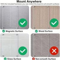 Magnetic Board Acrylic Calendar Fridge Dry Erase White Grocery List Fridge Board Dry Erase Board Daily To Do List with 3 Markers