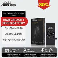 Bateria o dużej pojemności PINZHENG do iPhone X XR XS Max 11 12 13 Mini 14 15 Plus 16 Pro Max - bateria zamienna