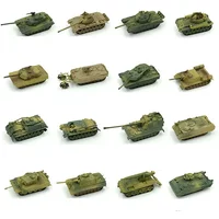 1/72 4D Plastic Assemble Tank Kits World War II Model Puzzle Assembling Military Sand Table Toys For Children