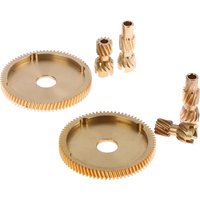 Bait Casting Fishing Reel Copper Drive and Pinion Clutch Gear DIY Spare Parts Repair Brass Gear for Fishing