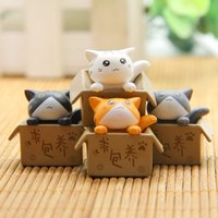 4Pcs Creative Cartoon Kawaii Mini Cat Ornament Garden Kitten Statue Gift for Children Baby Room Decoration Toy Figurines
