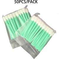 50Pcs Industrial Cleanroom Swabs Lint Free Flat Sponge Cleaning Swabs for Printhead Printer Optical Lens Electronic Components