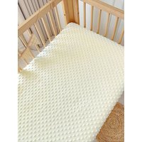 1PC Kids Crib Velvet Fitted Sheet, Super Soft Sheet 51.96x28.34x5in/132*72cm,Mattress Cover Fits for Standard Baby bed