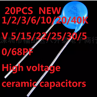 5-20PCS NEW original 1KV 2KV 3KV 4KV 6KV 10KV 20KV 40KV 5PF 15PF 22PF 25PF 30PF 50PF 68PF 101 332 682 K M Ceramic capacitors