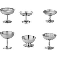 Stainless Steel Ice Cream Cup, Pudding Dessert Bowl, High Base Dessert Cup, Fruit Salad Serving Dish, Cake Plate Snack Dish